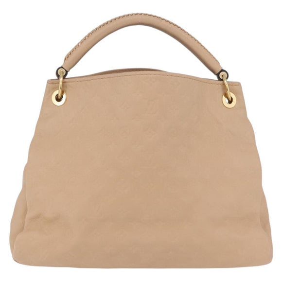 LOUIS VUITTON Monogram Empreinte Artsy MM Bag Beige M93449 LV Auth ep16696V