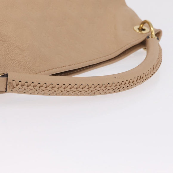 LOUIS VUITTON Monogram Empreinte Artsy MM Bag Beige M93449 LV Auth ep16696V