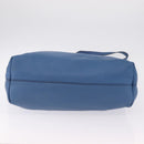 PRADA Tote Bag Leather 2way Blue Silver Auth ep16699V-17