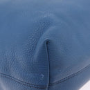 PRADA Tote Bag Leather 2way Blue Silver Auth ep16699V-19