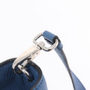 PRADA Tote Bag Leather 2way Blue Silver Auth ep16699V-24