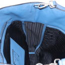 PRADA Tote Bag Leather 2way Blue Silver Auth ep16699V-27