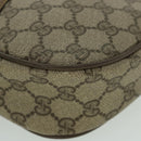 GUCCI GG Canvas Web Sherry Line Clutch Bag PVC Leather Beige Green Auth ep1670-14