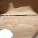 GUCCI GG Canvas Web Sherry Line Clutch Bag PVC Leather Beige Green Auth ep1670-11