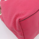 GUCCI Interlocking Soho Chain Tote Bag Leather Pink Gold 308982 Auth ep16700V-17