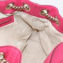GUCCI Interlocking Soho Chain Tote Bag Leather Pink Gold 308982 Auth ep16700V-21