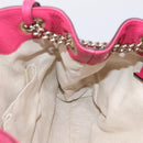 GUCCI Interlocking Soho Chain Tote Bag Leather Pink Gold 308982 Auth ep16700V-22