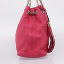 GUCCI Interlocking Soho Chain Tote Bag Leather Pink Gold 308982 Auth ep16700V-3