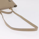 CELINE Belt Bag Hand Bag Leather 2way Beige Gold Tone Auth ep16703V-10