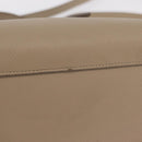 CELINE Belt Bag Hand Bag Leather 2way Beige Gold Tone Auth ep16703V-8