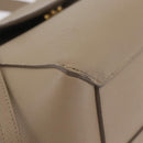 CELINE Belt Bag Hand Bag Leather 2way Beige Gold Tone Auth ep16703V-17