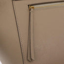 CELINE Belt Bag Hand Bag Leather 2way Beige Gold Tone Auth ep16703V-21