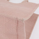 Christian Dior Book Tote Tote Bag Canvas Pink Auth ep16706M-16