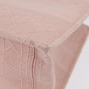 Christian Dior Book Tote Tote Bag Canvas Pink Auth ep16706M-10