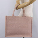 Christian Dior Book Tote Tote Bag Canvas Pink Auth ep16706M-22
