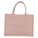 Christian Dior Book Tote Tote Bag Canvas Pink Auth ep16706M-13