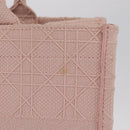 Christian Dior Book Tote Tote Bag Canvas Pink Auth ep16706M-3
