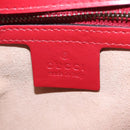 GUCCI GG Marmont Hand Bag Leather 2way Red Gold Tone 498110 Auth ep16711V-29
