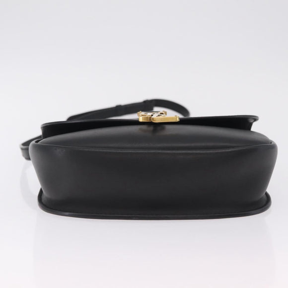 Saint Laurent Kaia Small Satchel Shoulder Bag Leather Black 634818 Auth ep16716V