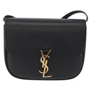 Saint Laurent Kaia Small Satchel Shoulder Bag Leather Black 634818 Auth ep16716V-2