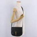Saint Laurent Kaia Small Satchel Shoulder Bag Leather Black 634818 Auth ep16716V-28