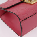 GUCCI GuccissimaGG Padlock Chain Shoulder Bag Leather 409487 Auth ep16719M-11