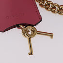 GUCCI GuccissimaGG Padlock Chain Shoulder Bag Leather 409487 Auth ep16719M-26