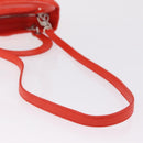 Christian Dior Lady Dior Canage Hand Bag Leather 2way Red Silver Auth ep16721V-12