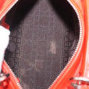 Christian Dior Lady Dior Canage Hand Bag Leather 2way Red Silver Auth ep16721V-23