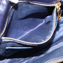 Miu Miu Hand Bag Leather 2way Navy Gold Tone Auth ep16722V-24