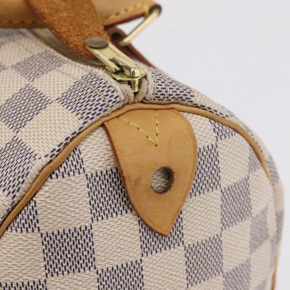LOUIS VUITTON Damier Azur Speedy 25 Hand Bag N41534 LV Auth ep16724V