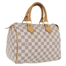 LOUIS VUITTON Damier Azur Speedy 25 Hand Bag N41534 LV Auth ep16724V-1