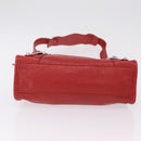 Balenciaga Classic Mini City Hand Bag Leather 2way Red 300295 Auth ep16728M-11
