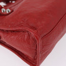 Balenciaga Classic Mini City Hand Bag Leather 2way Red 300295 Auth ep16728M-14