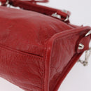 Balenciaga Classic Mini City Hand Bag Leather 2way Red 300295 Auth ep16728M-15