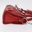 Balenciaga Classic Mini City Hand Bag Leather 2way Red 300295 Auth ep16728M-4