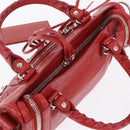 Balenciaga Classic Mini City Hand Bag Leather 2way Red 300295 Auth ep16728M-6