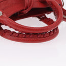 Balenciaga Classic Mini City Hand Bag Leather 2way Red 300295 Auth ep16728M-7