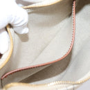 CELINE Medium Ava Shoulder Bag Canvas Beige Gold Tone Auth ep16729M-20