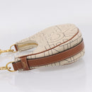 CELINE Medium Ava Shoulder Bag Canvas Beige Gold Tone Auth ep16729M-4