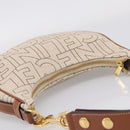 CELINE Medium Ava Shoulder Bag Canvas Beige Gold Tone Auth ep16729M-6