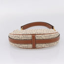 CELINE Medium Ava Shoulder Bag Canvas Beige Gold Tone Auth ep16729M-9