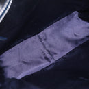 FENDI Zucchino Canvas Hand Bag Navy Silver Auth ep16741-16