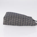 FENDI Zucchino Canvas Hand Bag Navy Silver Auth ep16741-4