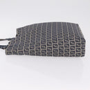FENDI Zucchino Canvas Hand Bag Navy Silver Auth ep16741-5