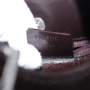 GUCCI Hand Bag Patent Dark Brown Silver 001 3115 Auth ep16742-20