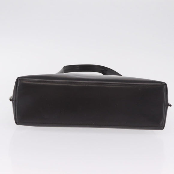 GUCCI Hand Bag Patent Dark Brown Silver 001 3115 Auth ep16742
