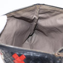 Bottega Veneta INTRECCIATO Clutch Bag Leather Black Red Auth ep16743-16