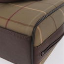 Burberrys Nova Check Hand Bag Canvas Beige Gold Tone Auth ep16747-14
