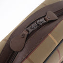 Burberrys Nova Check Hand Bag Canvas Beige Gold Tone Auth ep16747-15